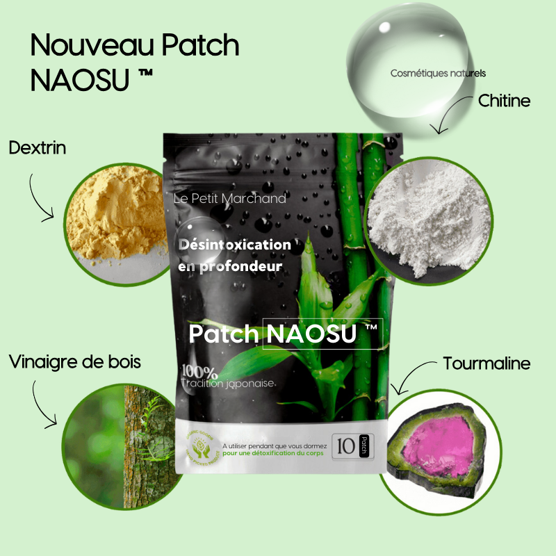 Patch Naosu™ : Élimination des toxines corporelles, garantie entièrement naturelle