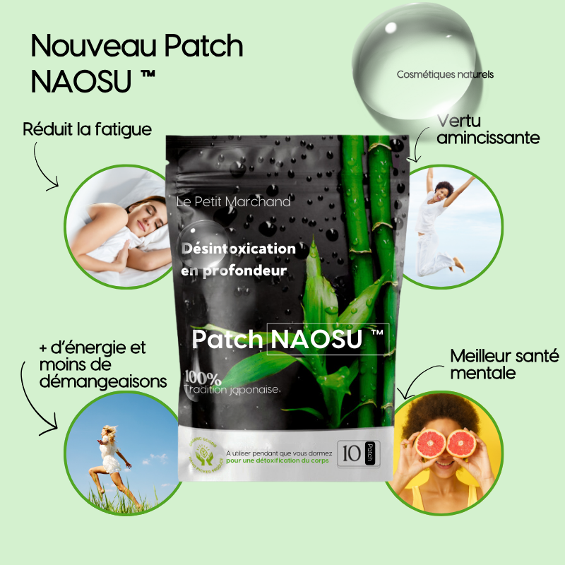 Patch Naosu™ : Élimination des toxines corporelles, garantie entièrement naturelle